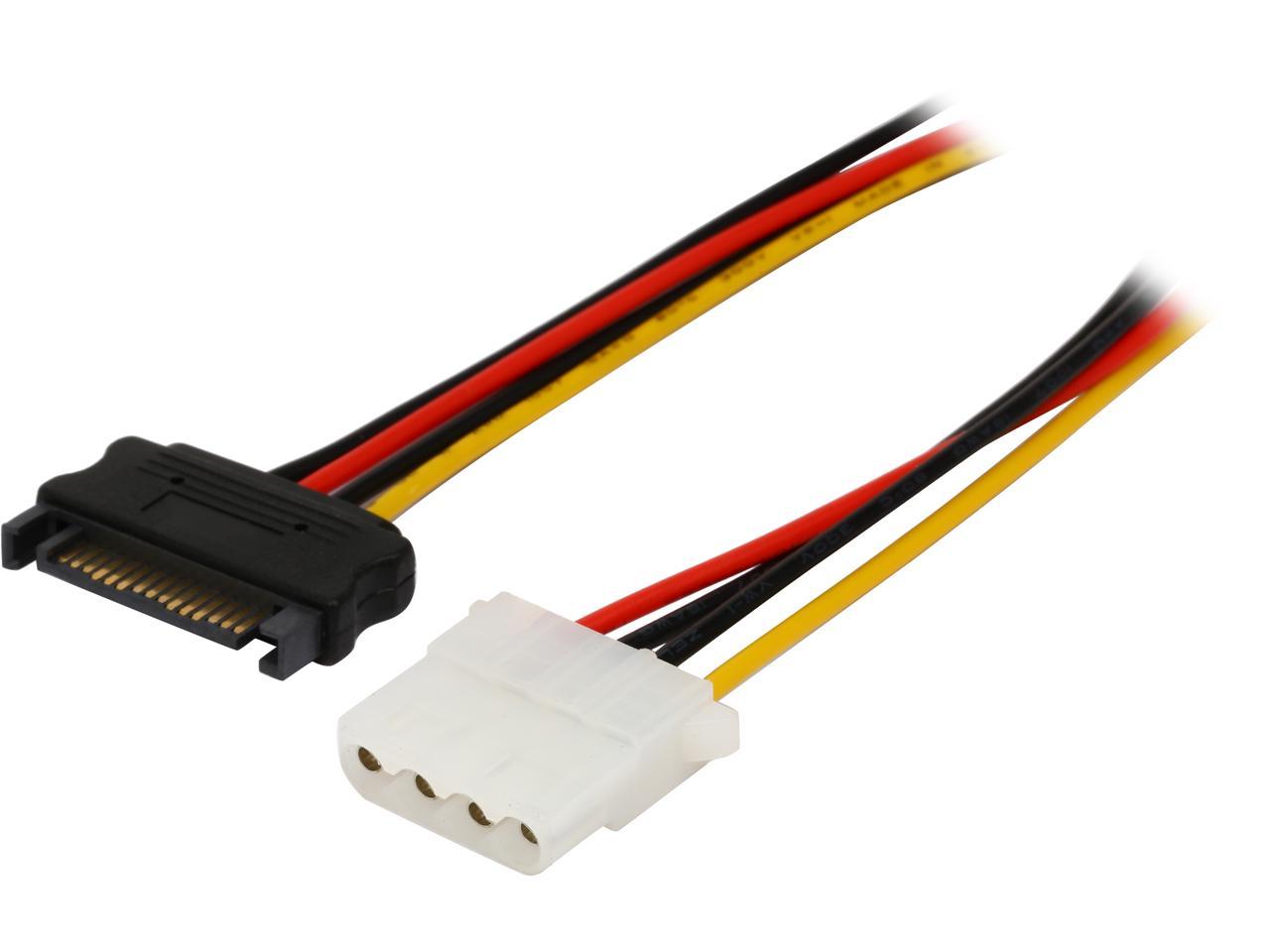 Coboc SATAMLP4F-12 1 ft. SATA Male to 4 pin Molex LP4 Female IDE Hard ...