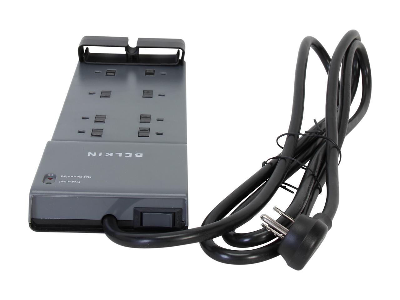 BELKIN BE108200-08 6 - 9 Feet 8 Outlets 3240 Joule Surge Protector ...