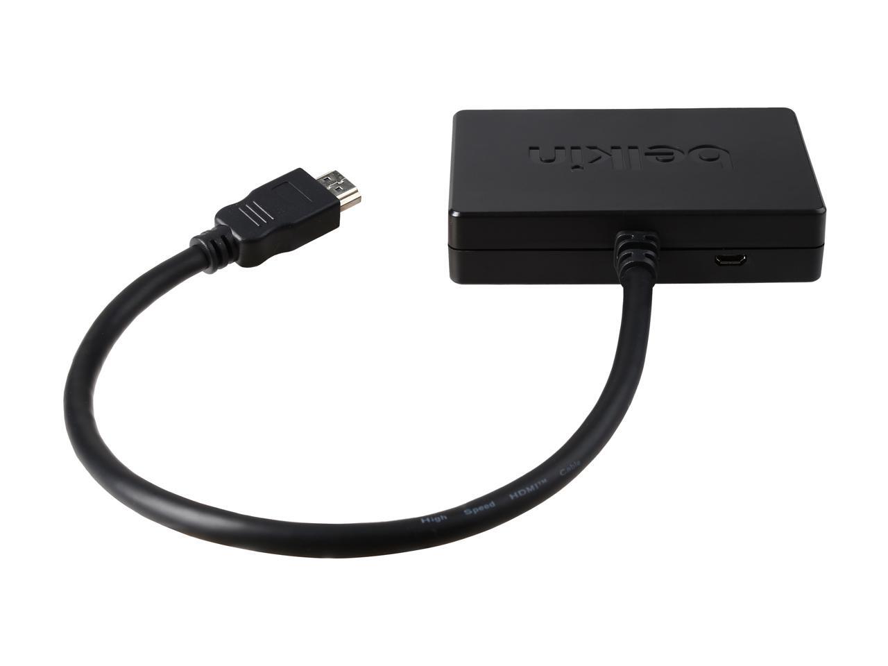 Belkin HDMI to 2 x VGA + 3.5 mm Splitter Dongle (F2CD064) Newegg.ca