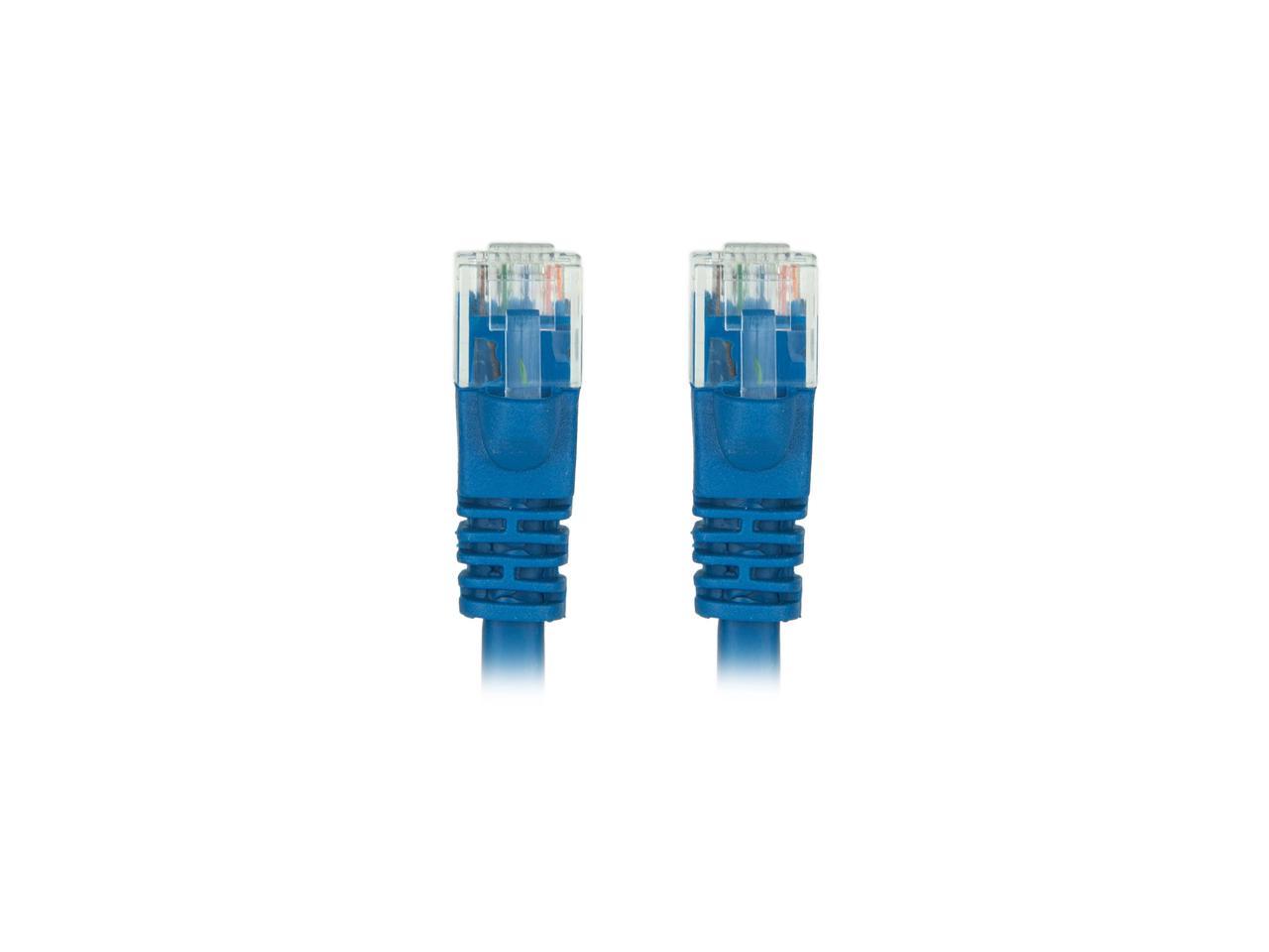 Omni Gear C6-1-BU 1 ft. Cat6E UTP Ethernet Network Booted Cable - Blue ...