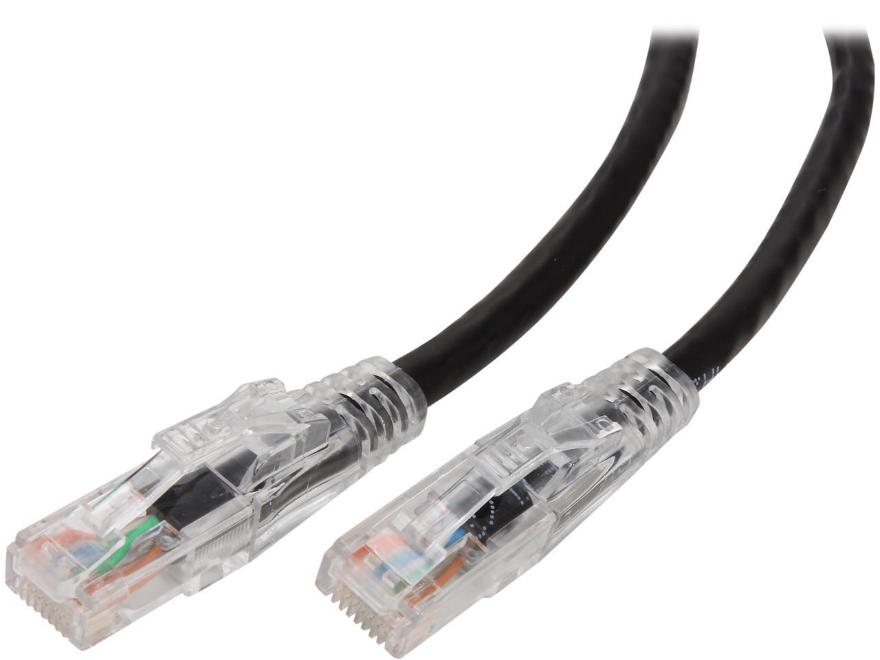 NTW NLU6K007BK 7 ft. Patented netLock Patch Cord Snagless Network