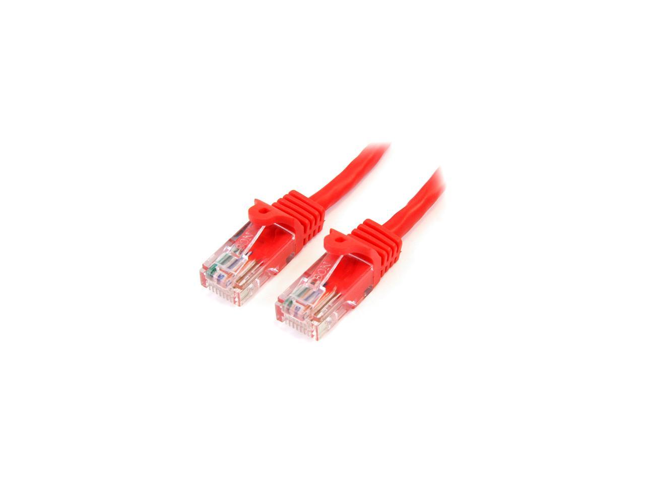 Red Pink 15 Feet 15ft Cat5e Molded RJ45 UTP Patch Cable Green Gray Orange 