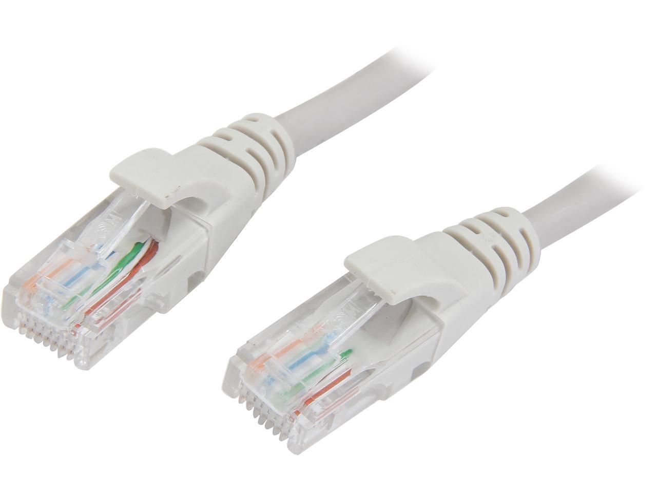 Vcom 1-Feet Cat5E Molded Patch Cable White NP511-1-WHITE 