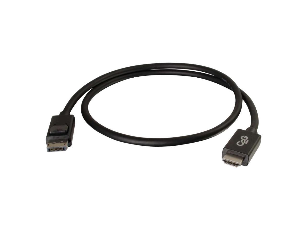 C2G 54326 DisplayPort to HDMI Adapter Cable M/M, TAA Compliant, Black (6 Feet, 1.82 Meters