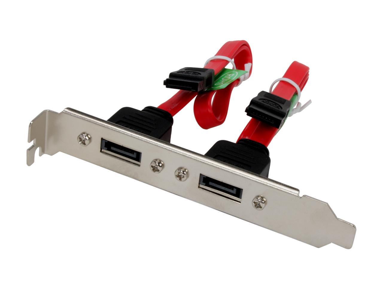 Nippon Labs SATA Bracket Internal SATA To External SATA Slot 2x M F nippon-labs-sata-bracket-internal-sata-to-external-sata-slot-2x-m-f