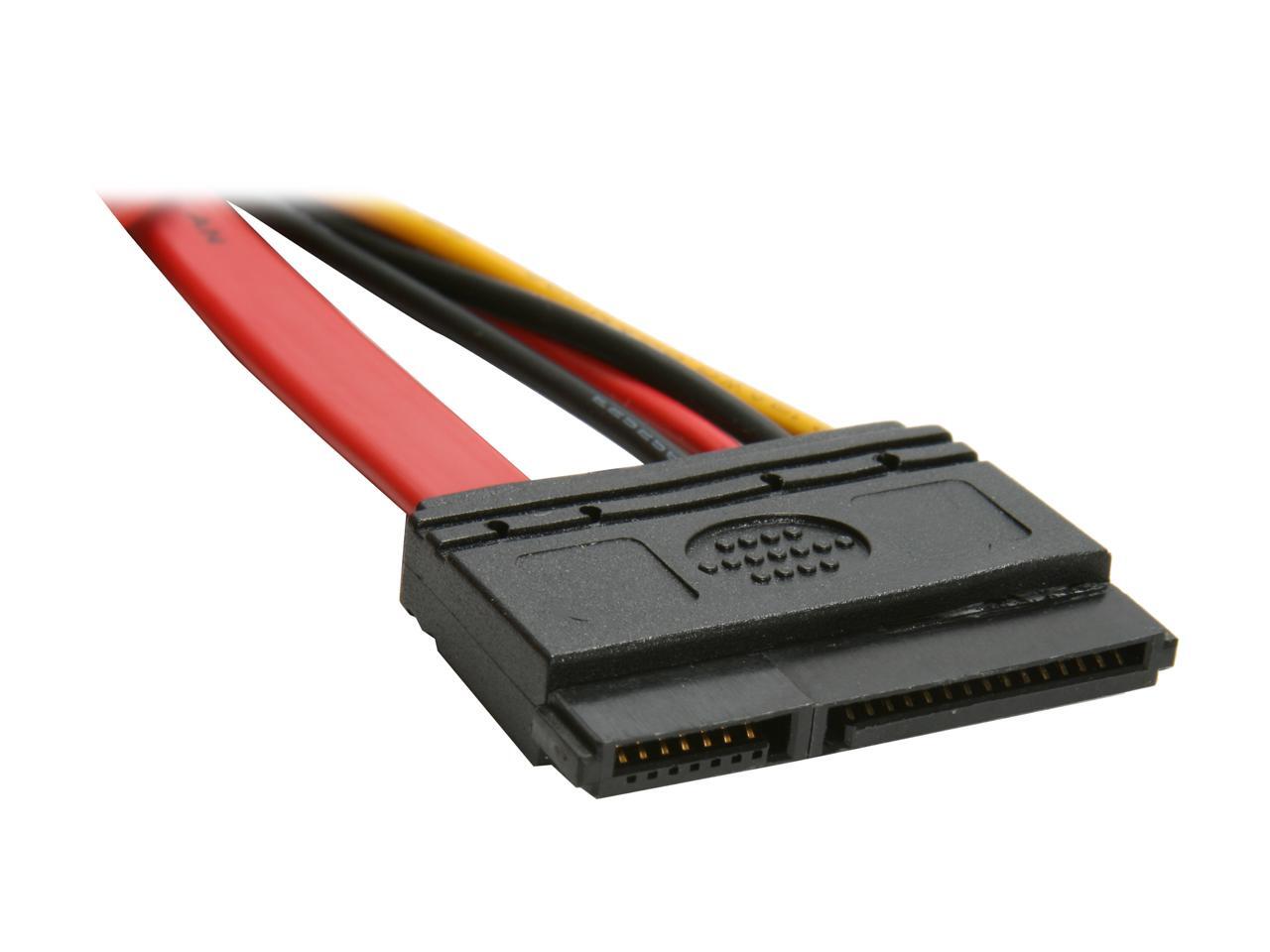 Nippon Labs SATA II Cable 0.5M SATA 2 Cable with Data & Power Combo