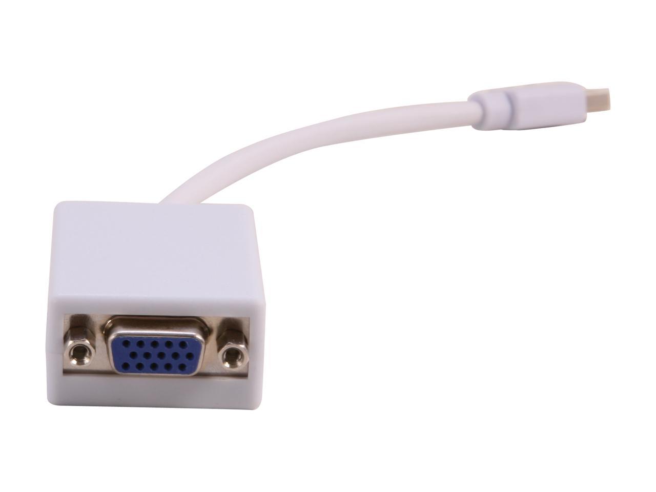 Nippon Labs Ad Minidp Vga Mf Mini Dp Displayport Male To Vga Female Adapter Converter White 0452