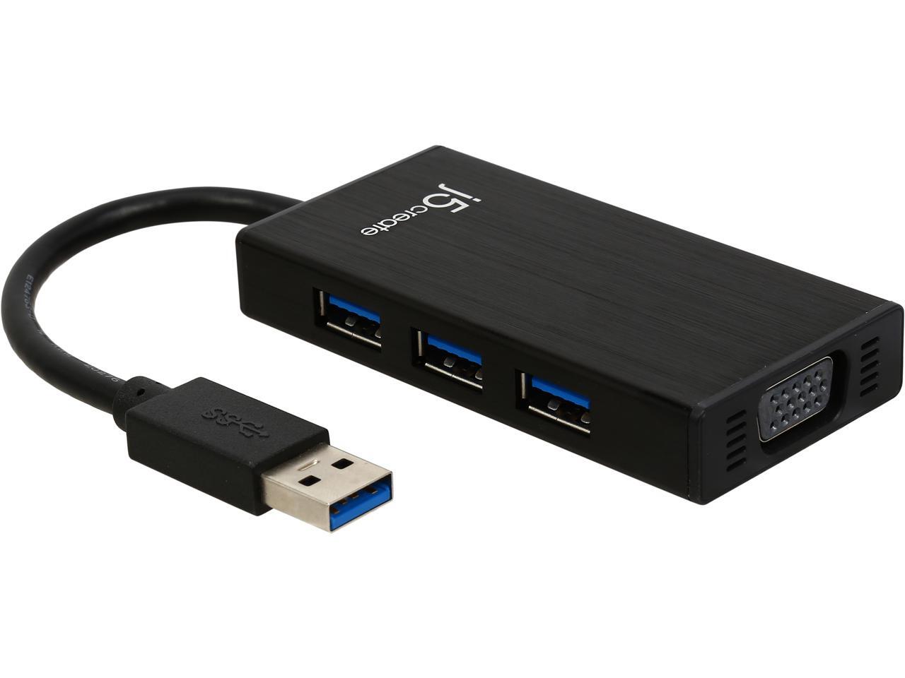 J5create JUH410 USB 3 0 VGA 3 Port HUB Newegg
