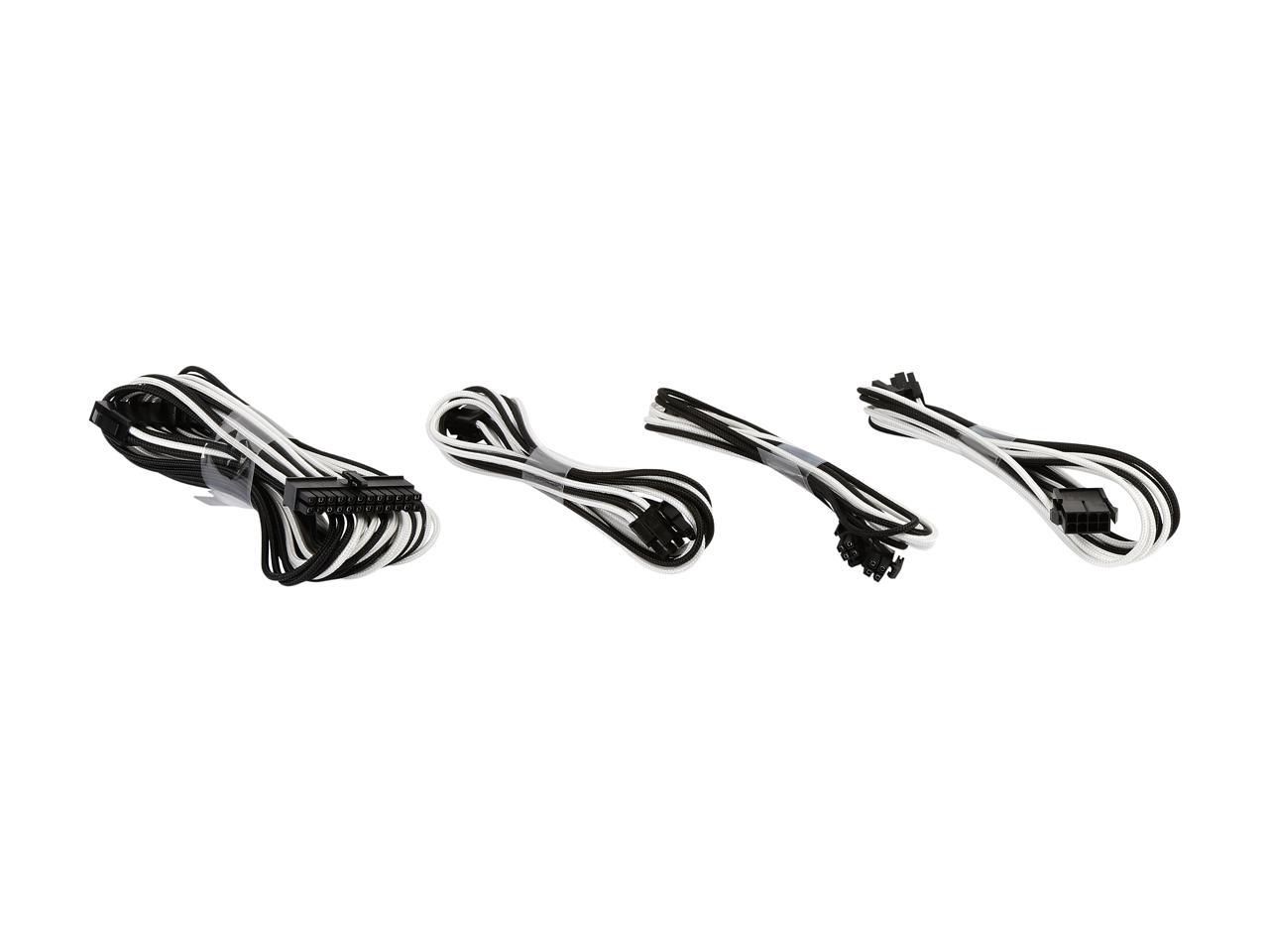 Phanteks Universal Extension Cables Kit, 500mm Black/White