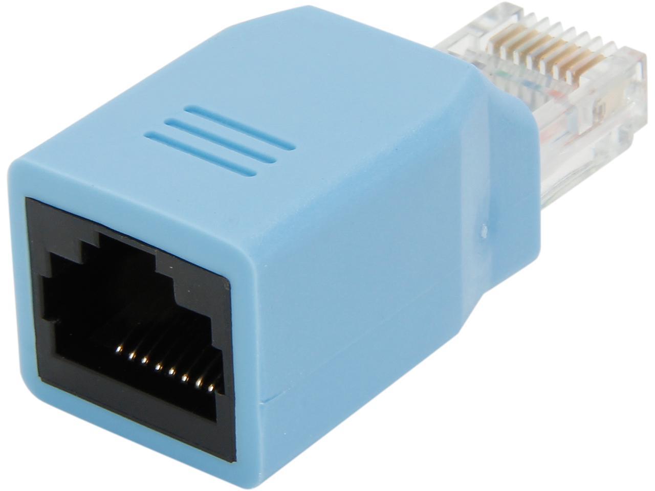 StarTech.com Cisco Console Rollover Adapter for RJ45 Ethernet Cable M/F ...