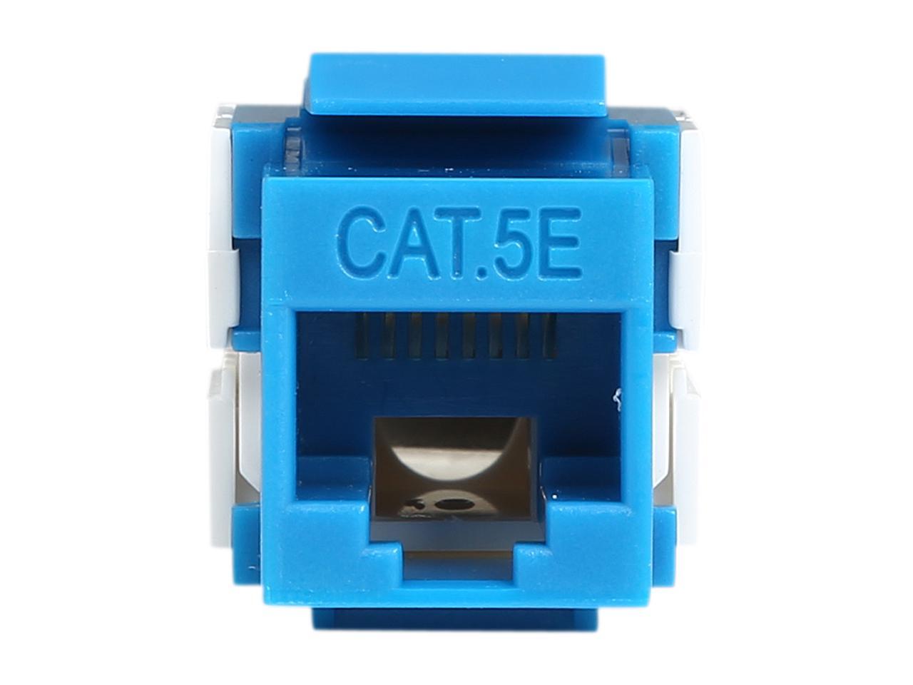 Cat5e RJ45 Keystone Jack Blue 110 Type