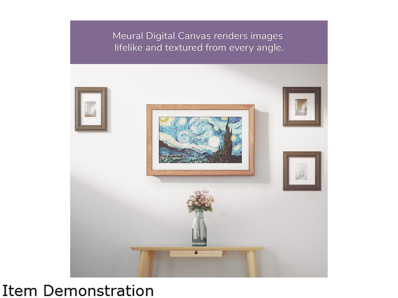 Meural Canvas Smart Digital Frame Winslow 27 inch HD Display with WiFi Powered by NETGEAR