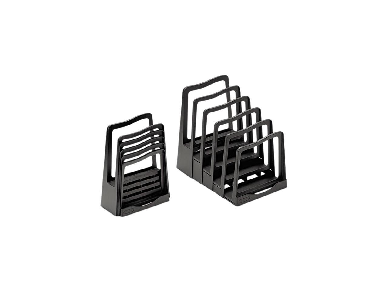 Avery Adjustable File Rack Five Sections 8 x 10 1/2 x 11 1/2 Black