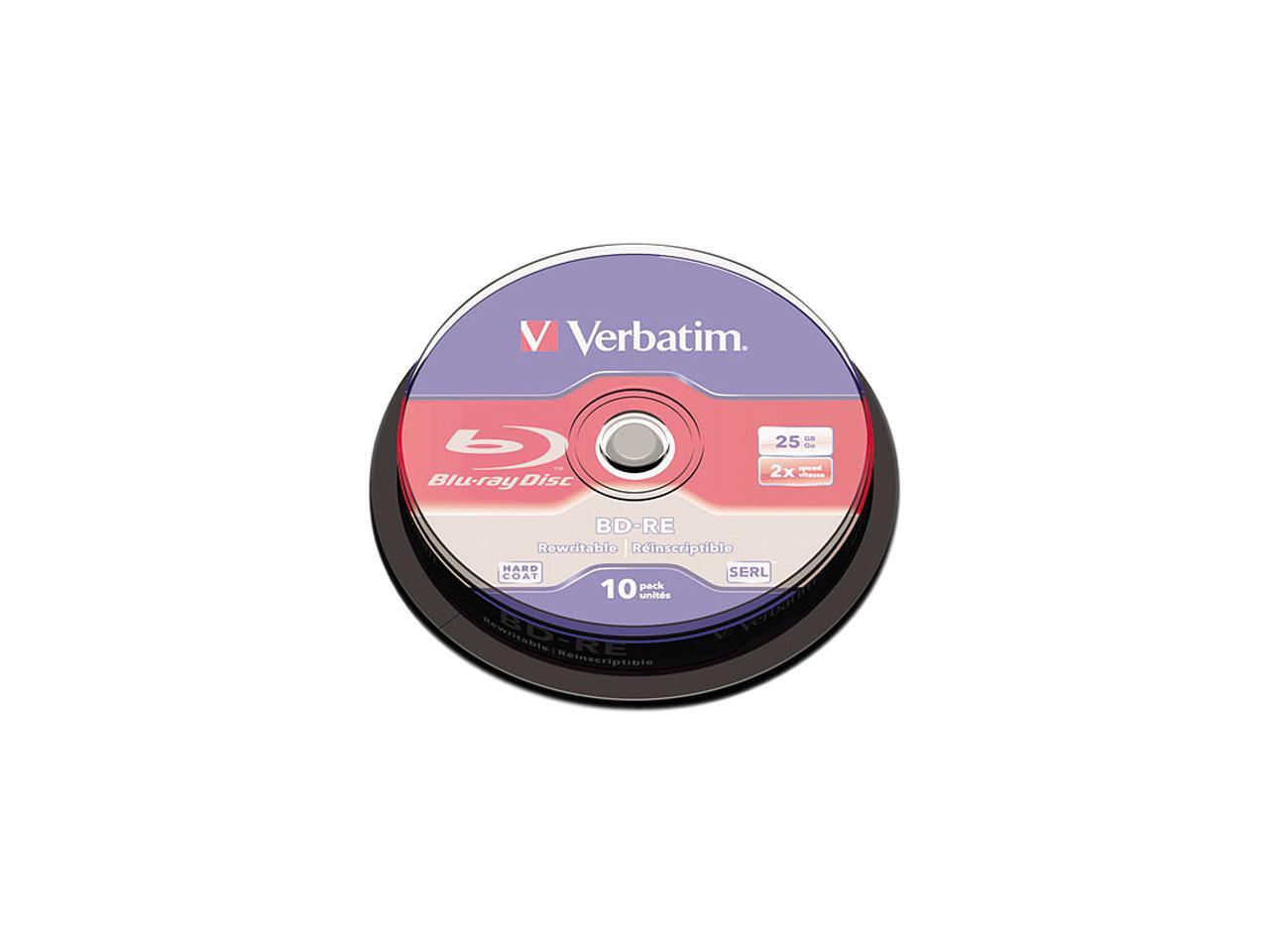 BDRE Disc, 25 GB, 2x, Silver,10/Pk