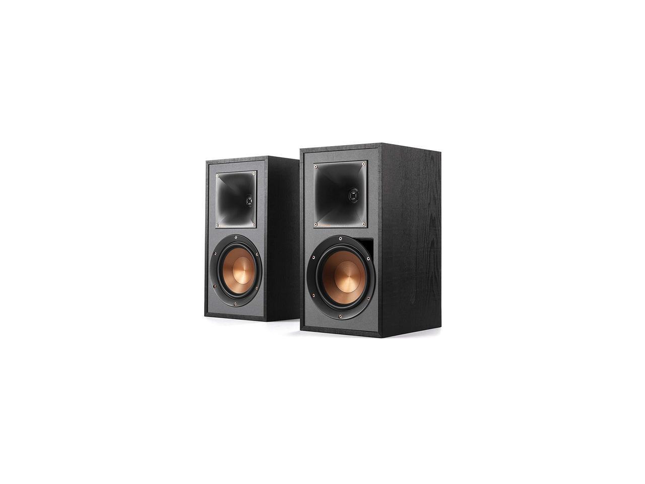 Klipsch R51PM Powered Sound Bookshelf Speakers Black (Pair)