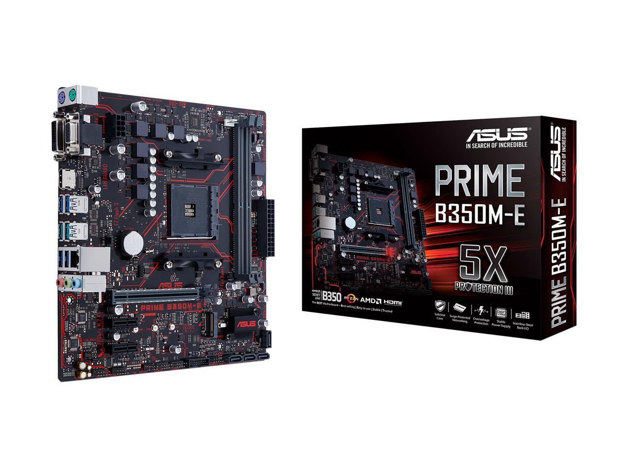 ASUS Prime B350ME AM4 Micro ATX AMD Motherboard