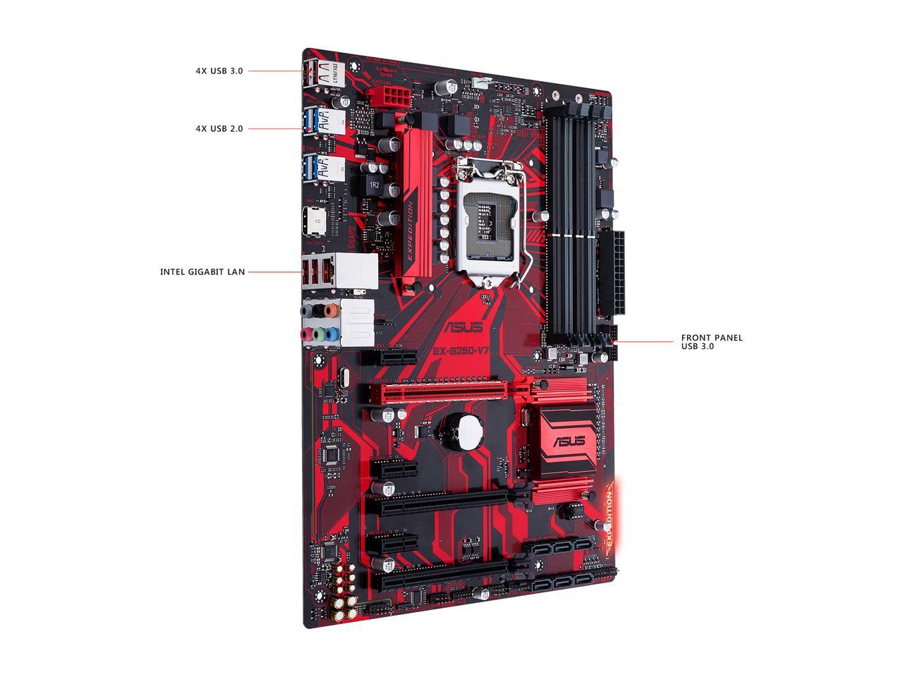 Asus Ex B250 V7 Lga 1151 Atx Intel Motherboard Newegg Com