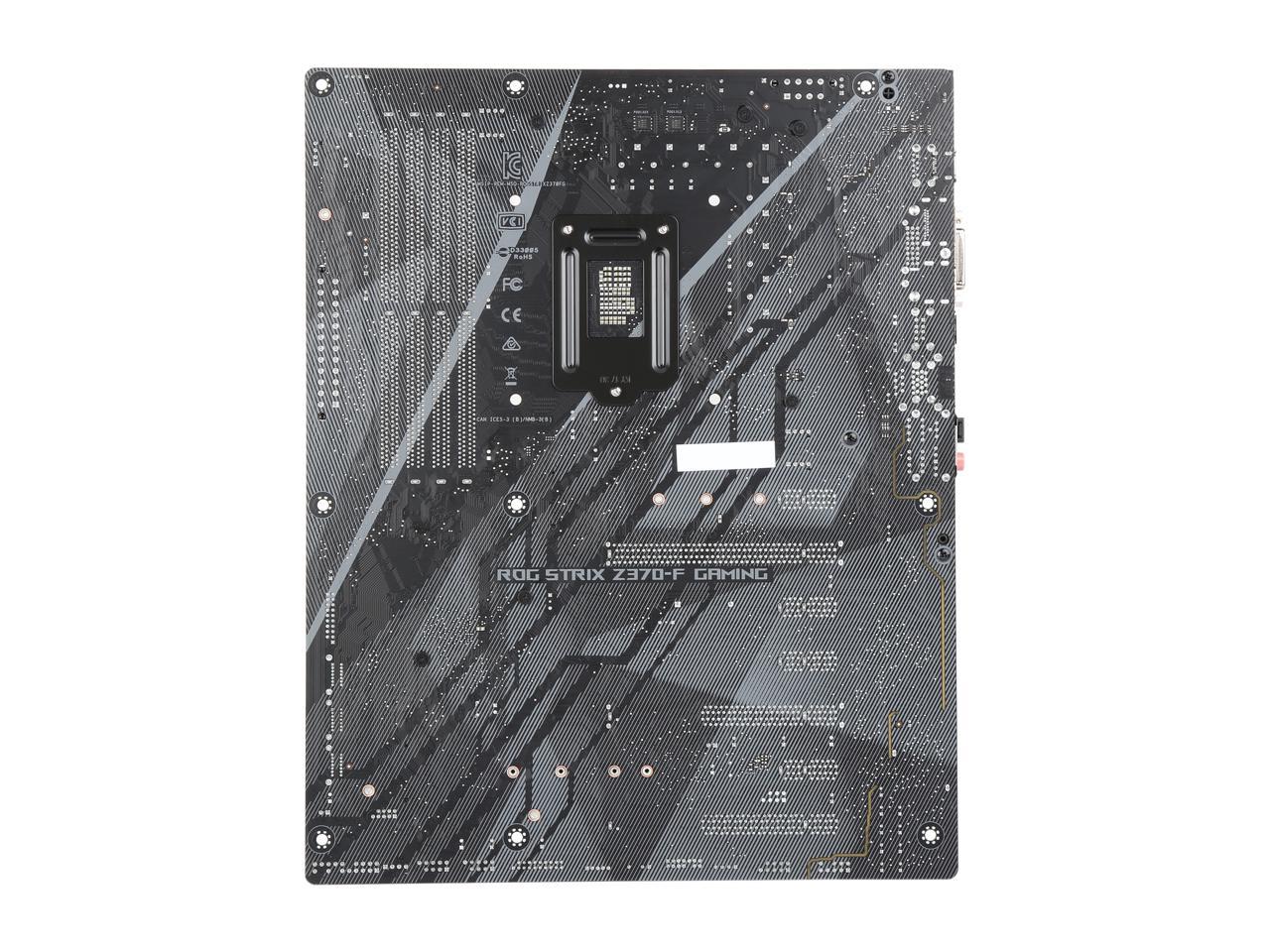 Asus Rog Strix Z370 F Gaming Lga 1151 300 Series Atx Intel Motherboard Newegg Com