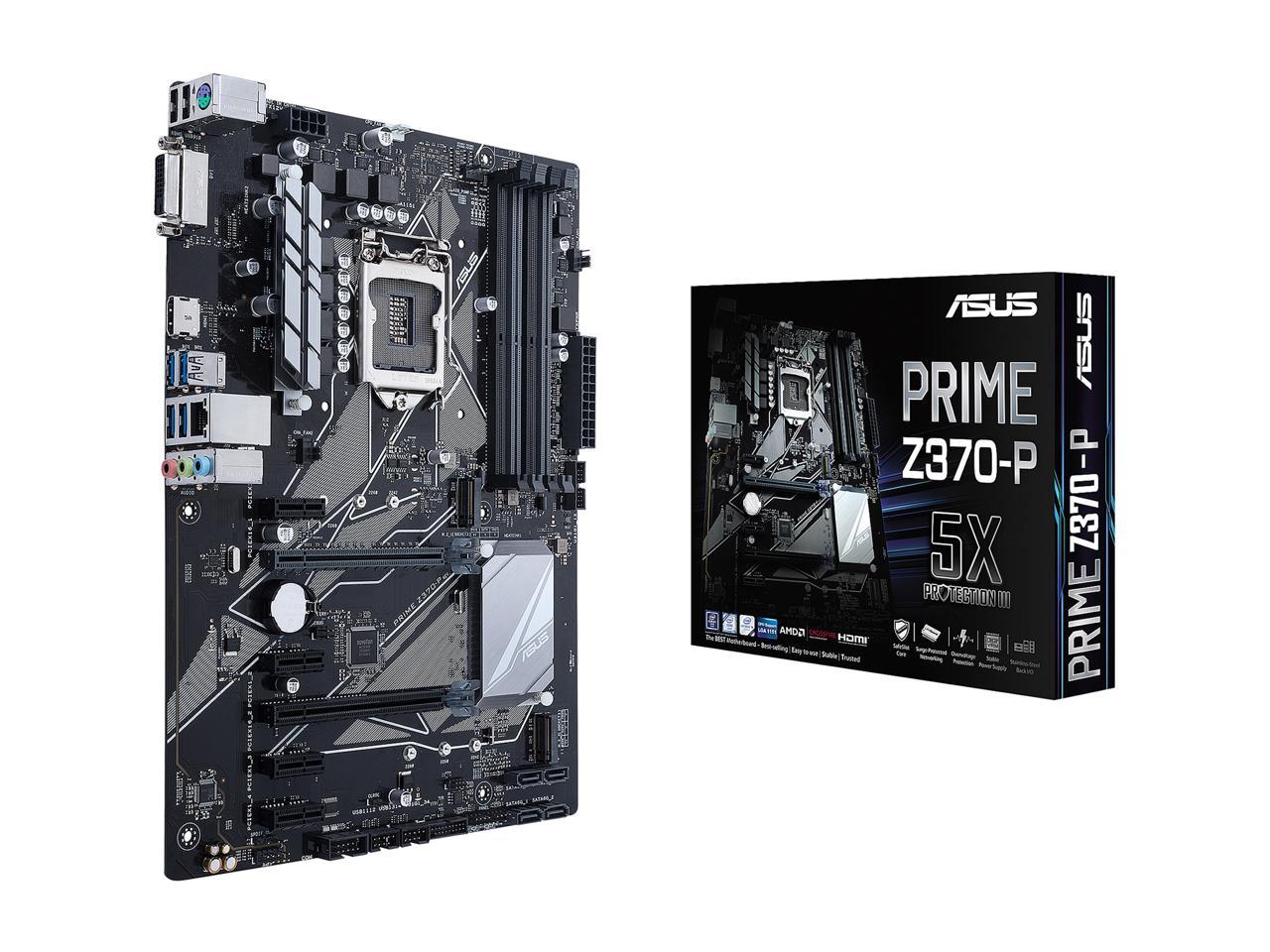 Asus prime z370 p какие процессоры поддерживает