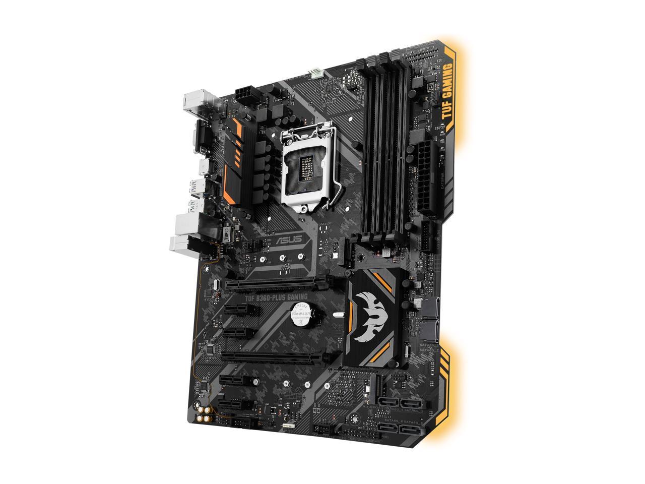 Asus Tuf 60 Plus Gaming Lga 1151 300 Series Atx Motherboard Newegg Com