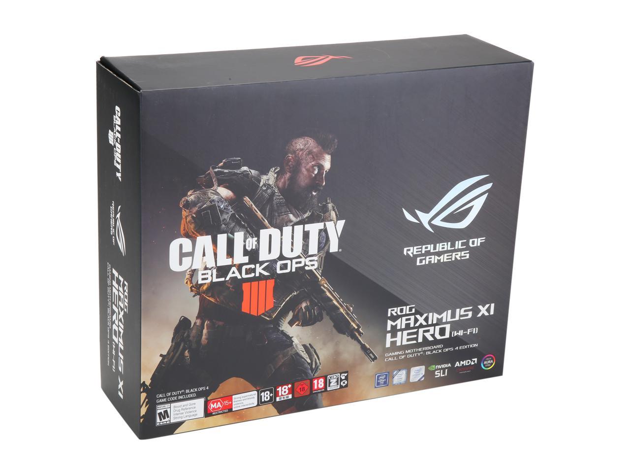 Open Box Asus Rog Maximus Xi Hero Call Of Duty Special Edition Z390 Gaming Motherboard Lga1151 Intel 8th And 9th Gen Atx Ddr4 Dp Hdmi M 2 Usb 3 1 Gen2 Gigabit Lan