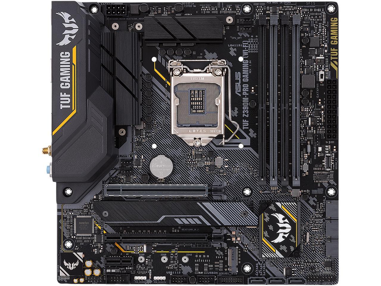 ASUS TUF Z390M-Pro Gaming (Wi-Fi) LGA 1151 (Intel 8th and 9th Gen ...