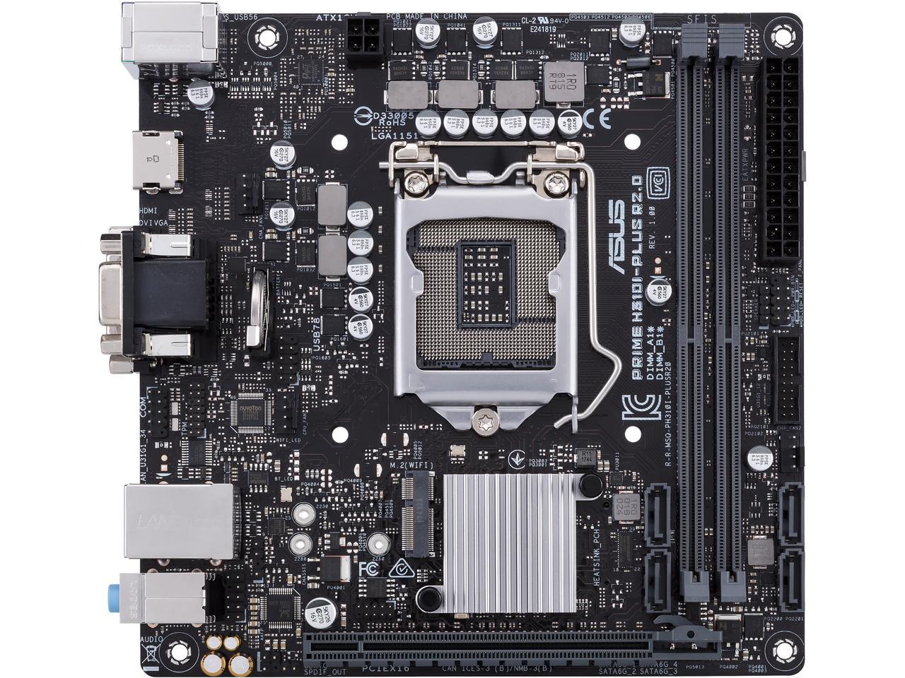 Asus Prime H310i Plus R2 0 Csm Lga 1151 300 Series Mini Itx Intel Motherboard Newegg Com
