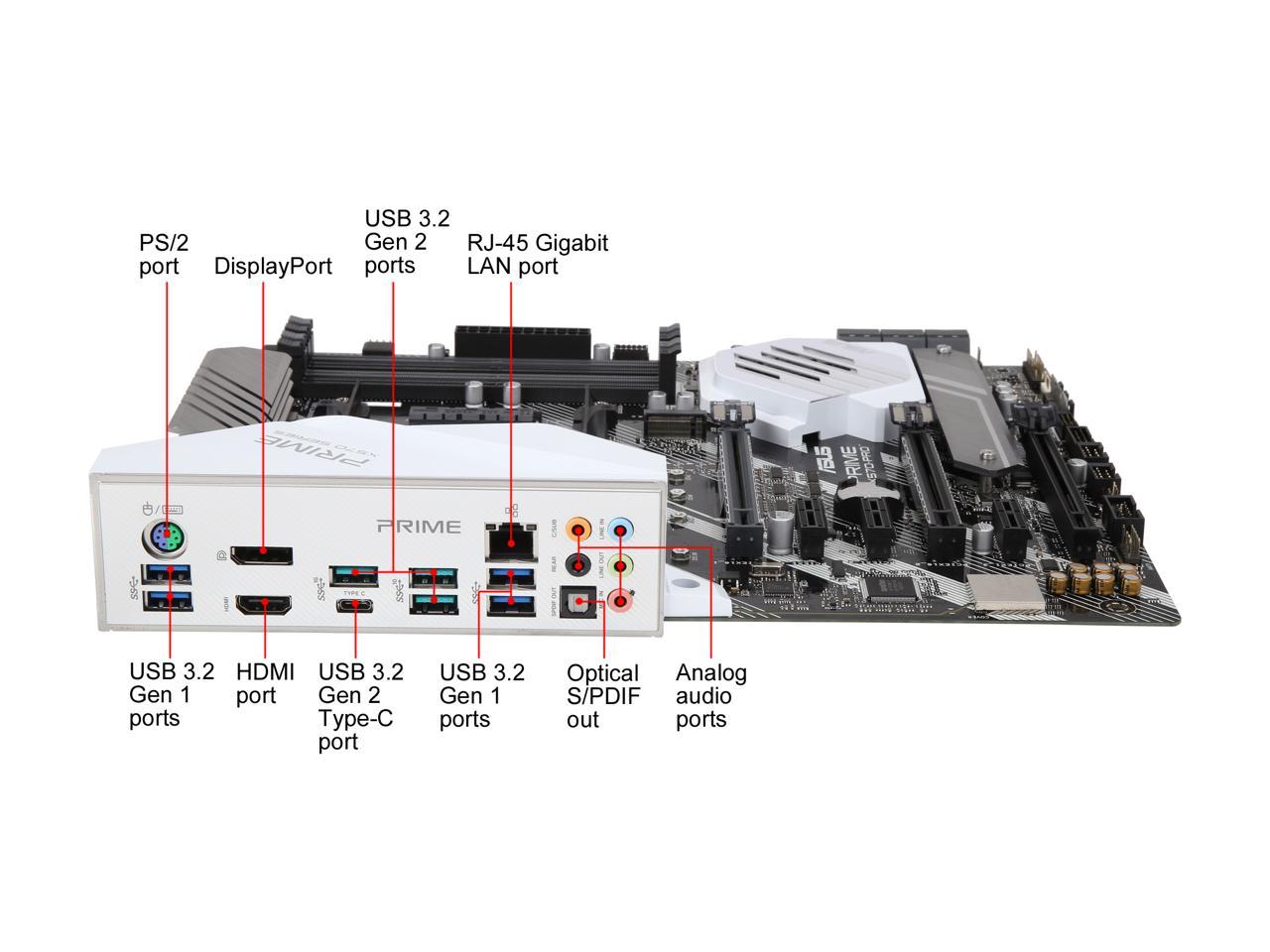 Asus Prime X570 Pro Ryzen 3 Am4 Atx Motherboard Newegg Com