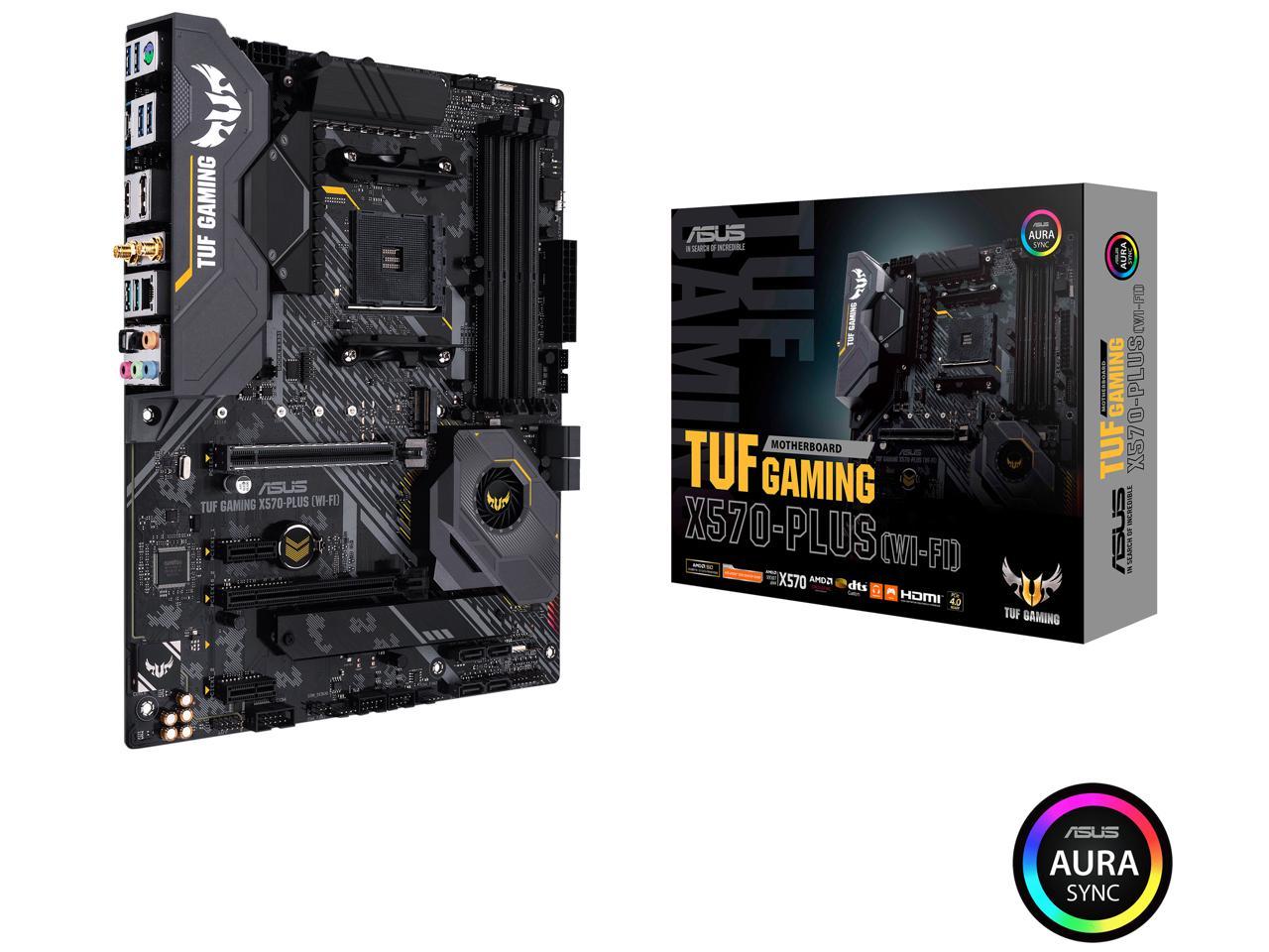Bourgeon Jet Sluipmoordenaar Open Box: ASUS AM4 TUF Gaming X570-Plus (Wi-Fi) ATX Motherboard with PCIe  4.0, Dual M.2, 12+2 with Dr. MOS Power Stage, HDMI, DP, SATA 6Gb/s, USB 3.2  Gen 2 and Aura Sync