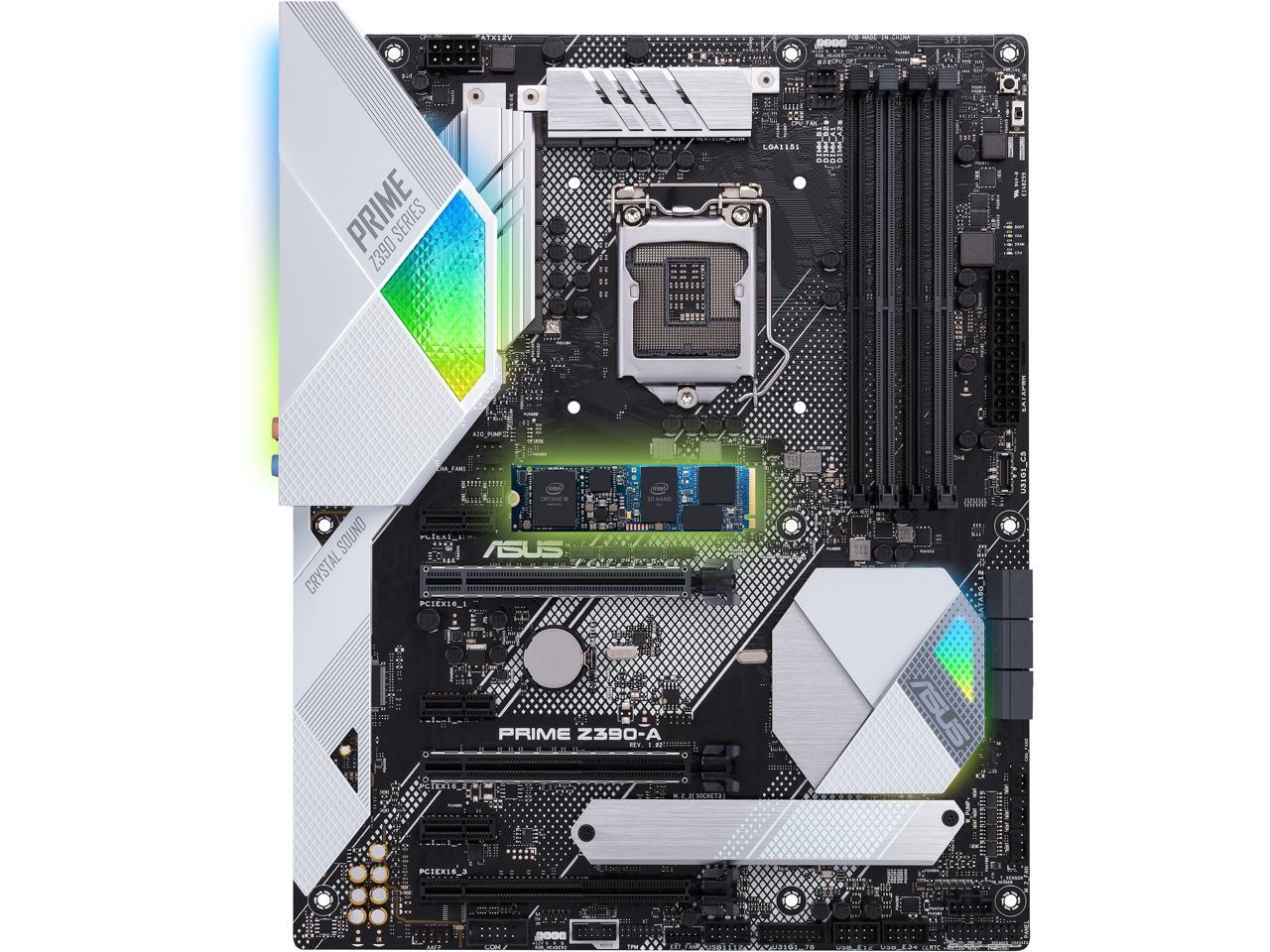 ASUS Prime Z390A/H10 Motherboard Bundled Intel Optane Memory H10 with
