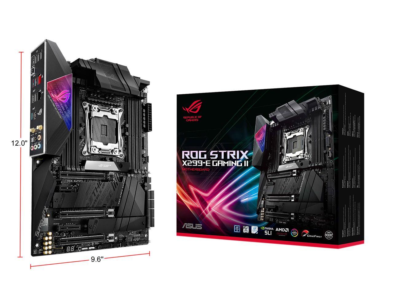 ASUS ROG Strix X299-E Gaming II LGA 2066 ATX Intel Motherboard - Newegg.com