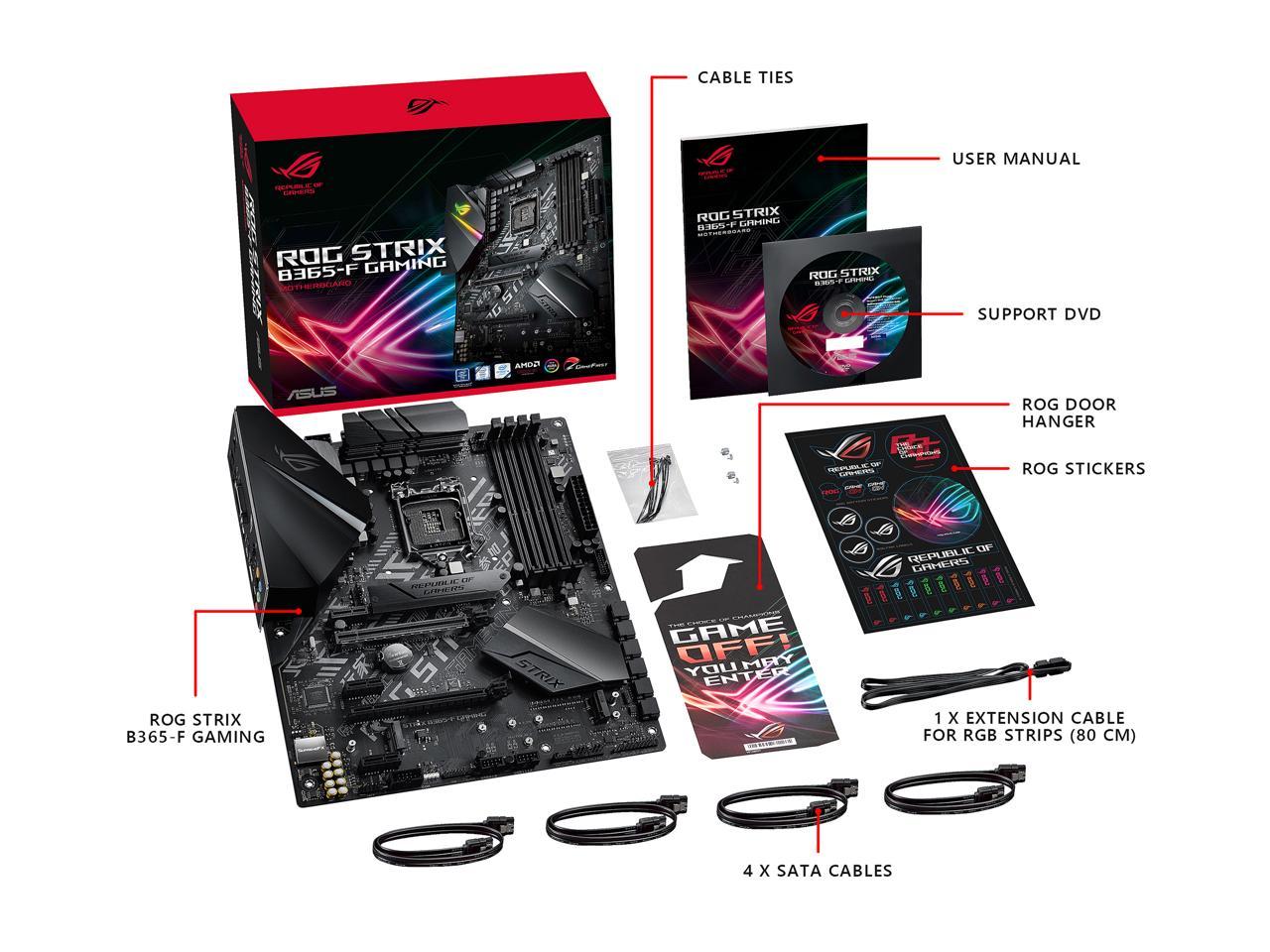 Asus Rog Strix Rog Strix 65 F Gaming Lga 1151 300 Series Atx Intel Motherboard Newegg Com