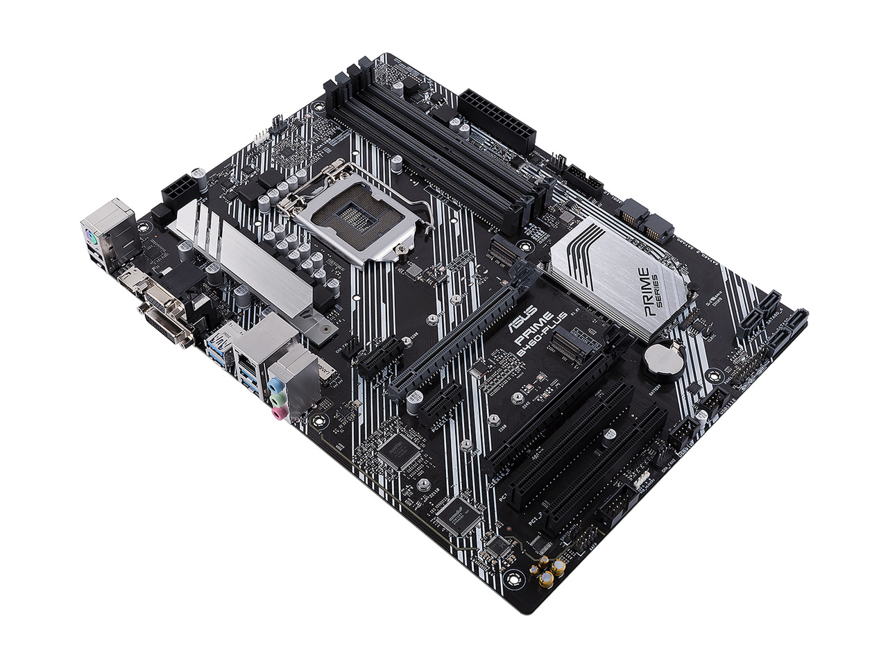 Carte Mère ASUS Prime B460-PLUS Compatible Intel 10e Génération (LGA1200) - Micro-ATX, DDR4 Jusqu'à 128 Go, Ports HDMI/DVI-D/D-sub Et M.2