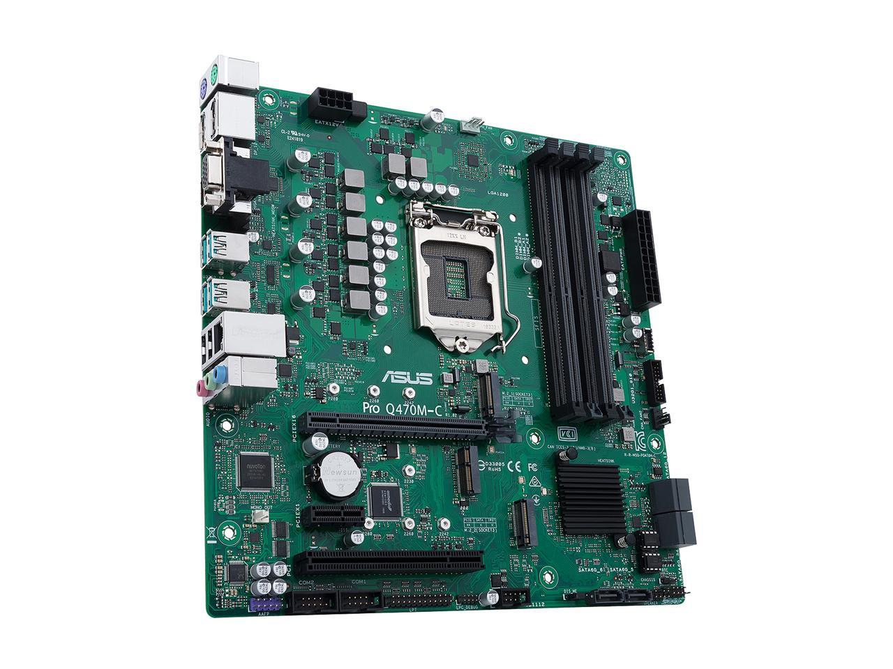 ASUS PRO Q470M-C/CSM LGA 1200 Micro ATX Intel Motherboard - Newegg.ca