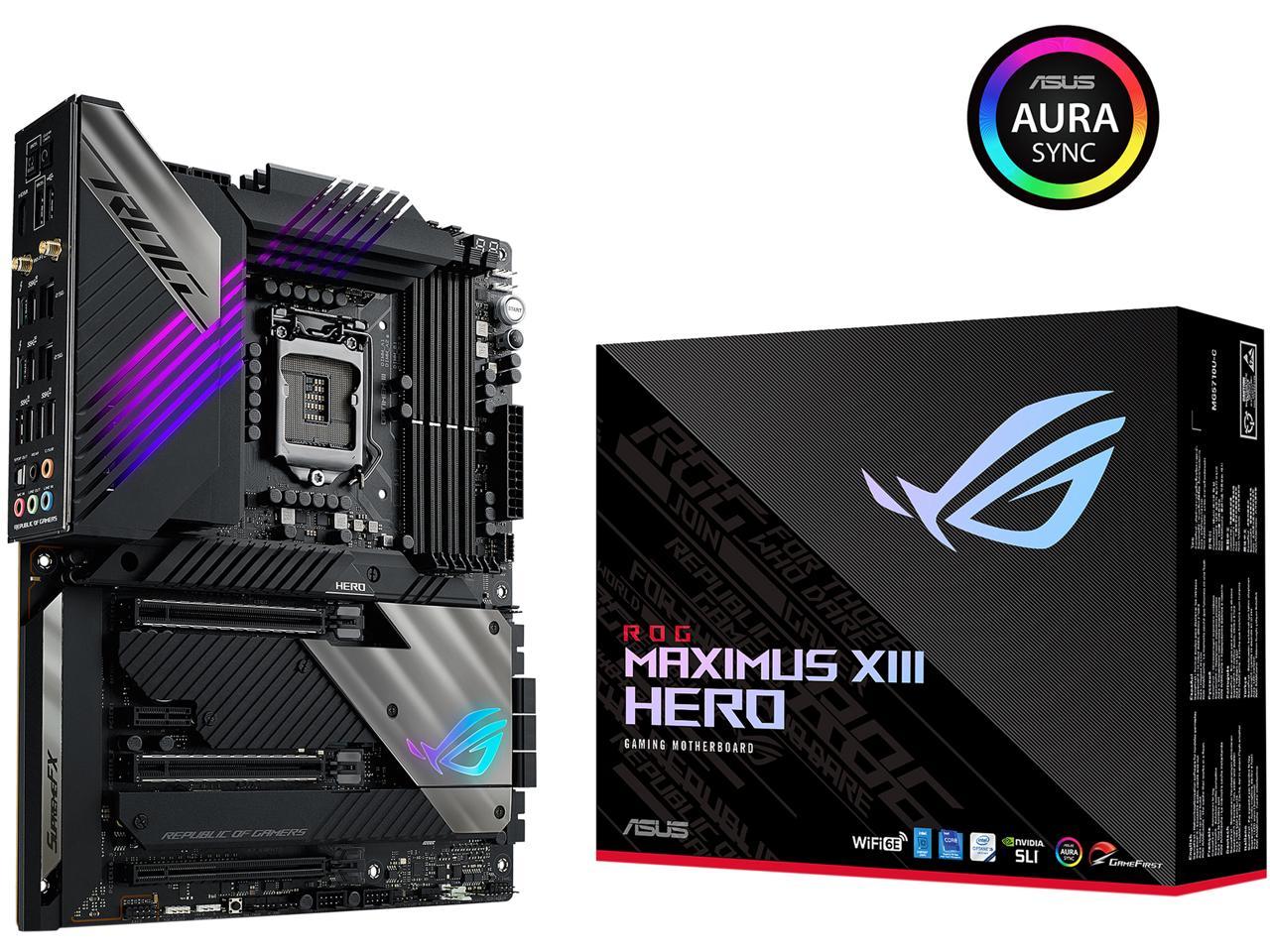 Asus Rog Maximus Xiii Hero Lga Atx Intel Motherboard Newegg Com