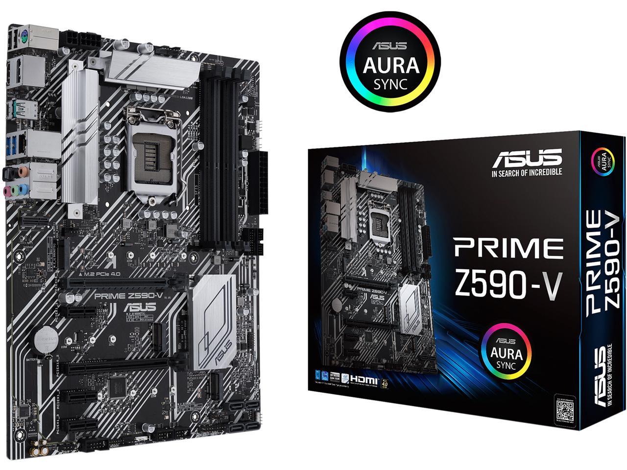 Asus Prime Z590 V Lga 1200 Atx Intel Motherboard