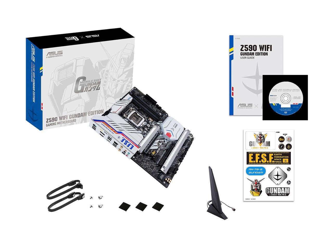 ASUS Z590 WIFI GUNDAM EDITION LGA 1200 ATX Intel Motherboard
