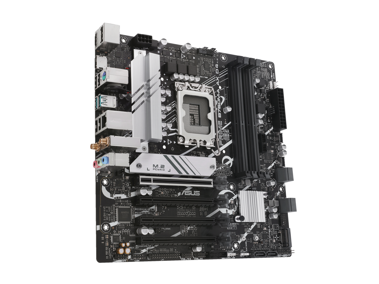 ASUS PRIME B760M-A AX D4 Intel B760 (LGA 1700)((13th And 12th Gen) MATX ...