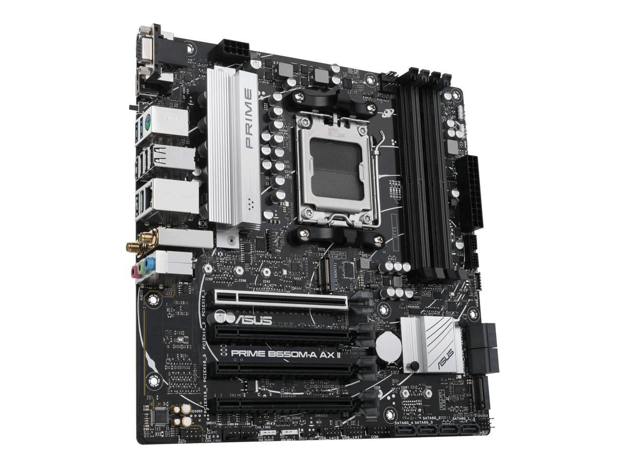 ASUS Prime B650MA AX II AMD B650(Ryzen 7000) MicroATX motherboard(DDR5 6400+(OC) , PCIe 5.0 M