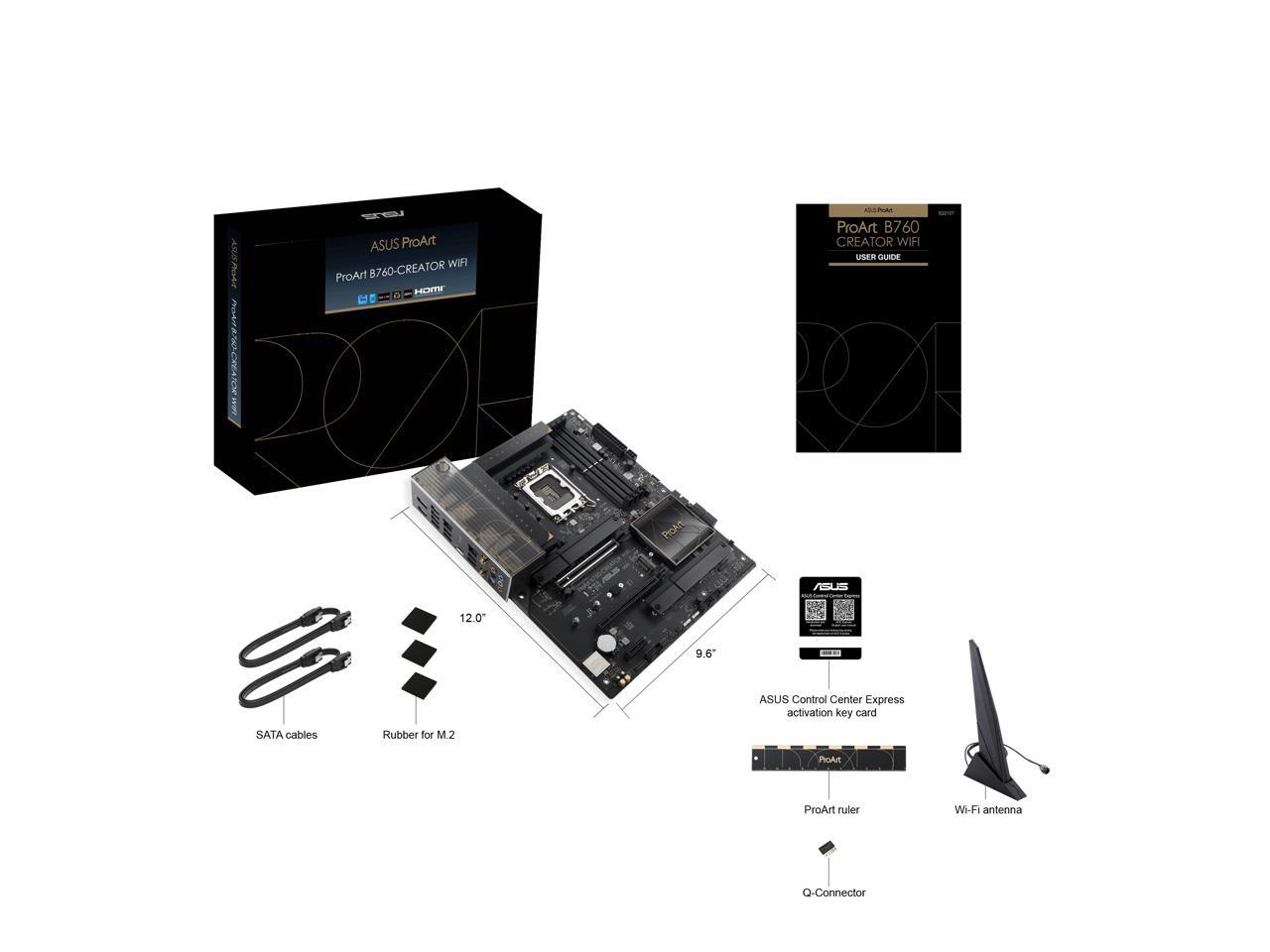 ASUS ProArt B760 CREATOR WiFi Intel LGA 1700 13th And 12th Gen ATX asus-proart-b760-creator-wifi-intel-lga-1700-13th-and-12th-gen-atx