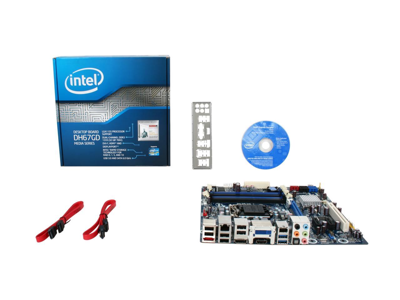 Næsten død obligat Nervesammenbrud Intel BOXDH67GD LGA 1155 Micro ATX Intel Motherboard - Newegg.com