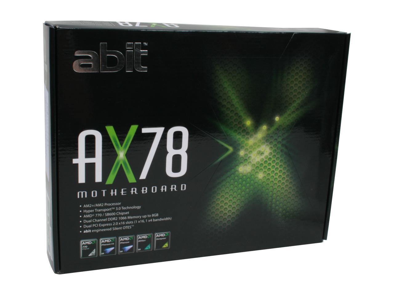 ABIT AX78 AM2+/AM2 ATX AMD Motherboard - Newegg.com