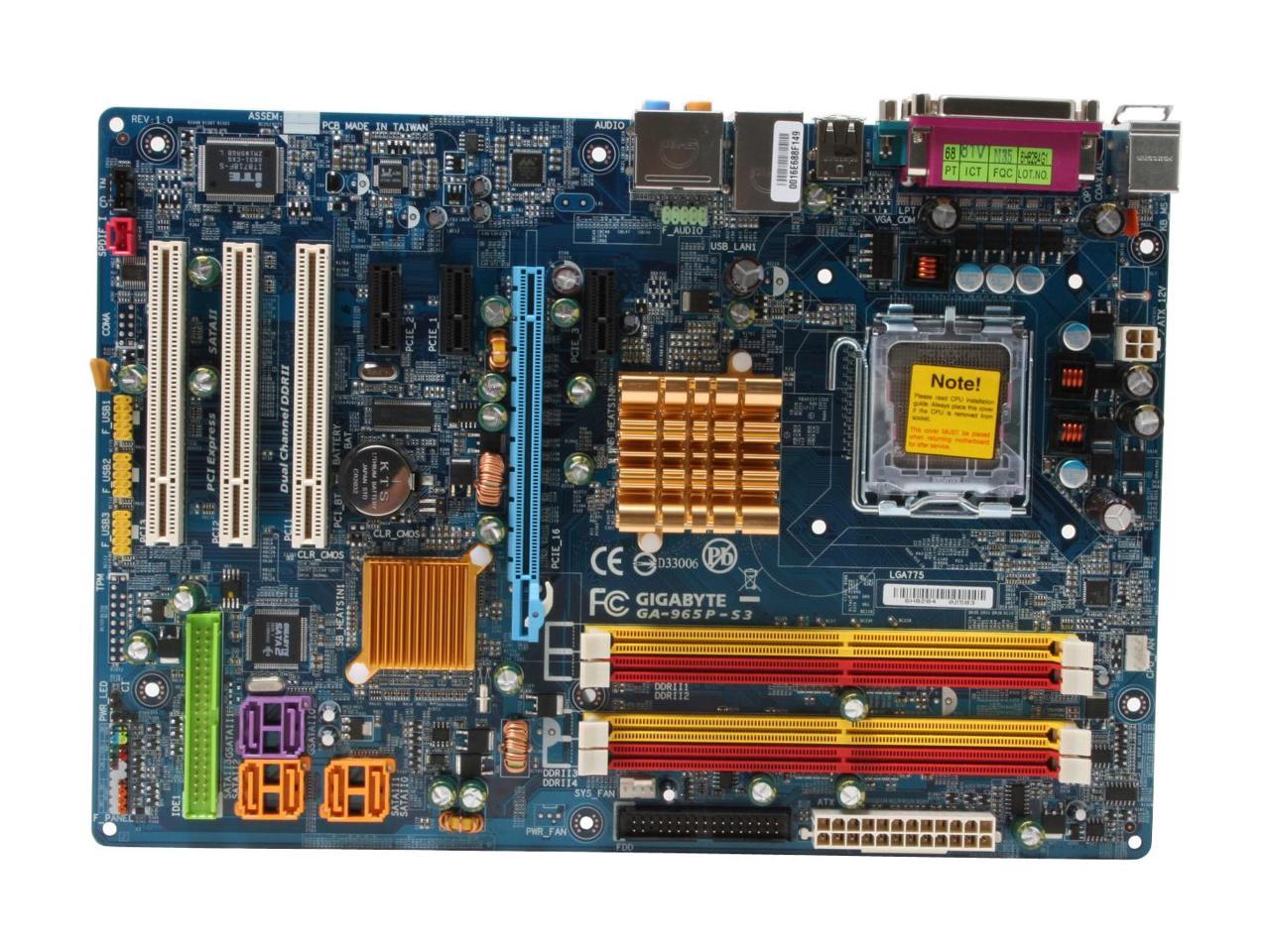 Gigabyte ga 965p s3 какой сокет