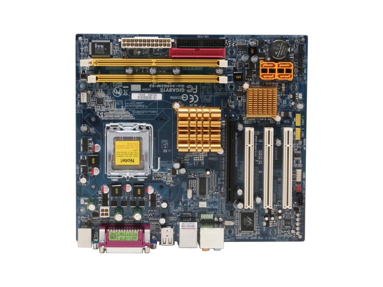 Gigabyte ga 945gzm s2 характеристики совместимость с другими