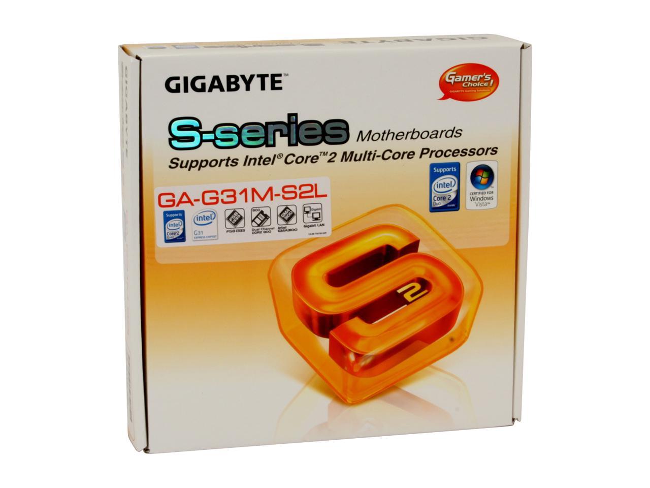 Open Box GIGABYTE GAG31MS2L LGA 775 Micro ATX Intel Motherboard