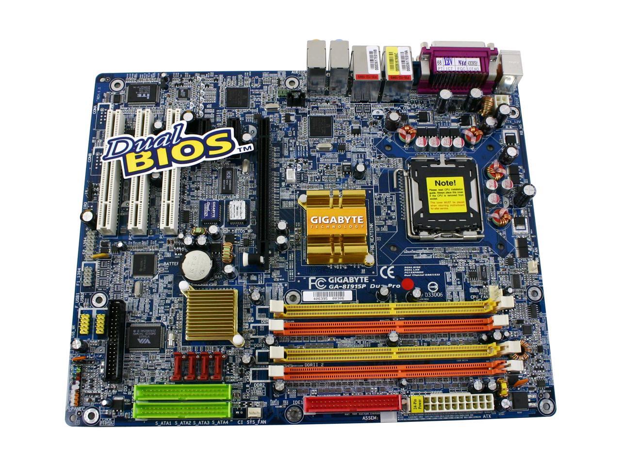GIGABYTE GA-8I915P DUO PRO LGA 775 ATX Intel Motherboard - Newegg.ca