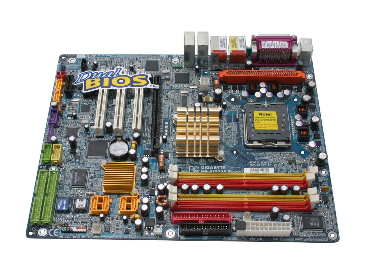GIGABYTE GA-8I955X Royal LGA 775 ATX Intel Motherboard - Newegg.com
