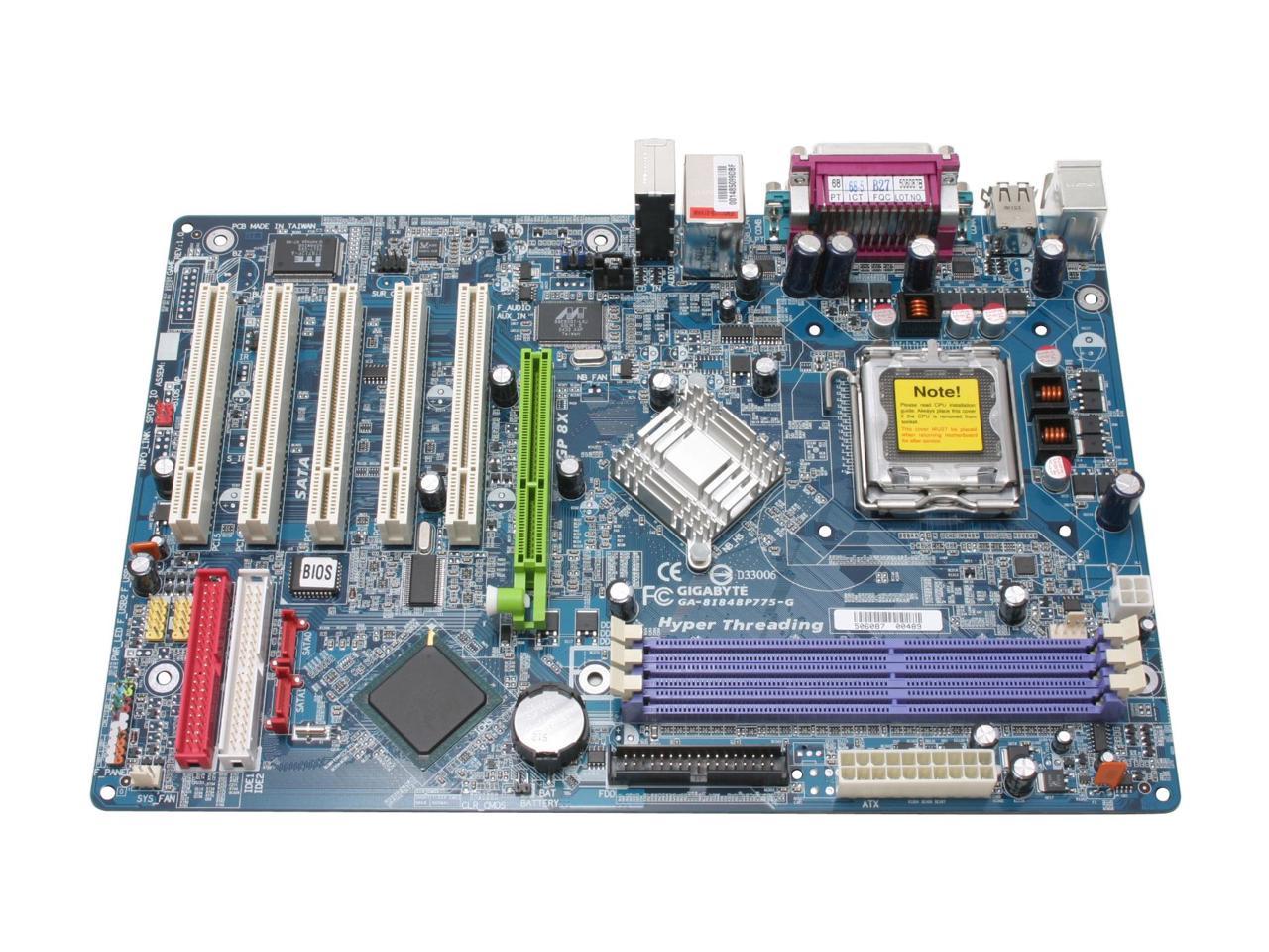 Gigabyte ga 8i865gme 775 какие процессоры подходят