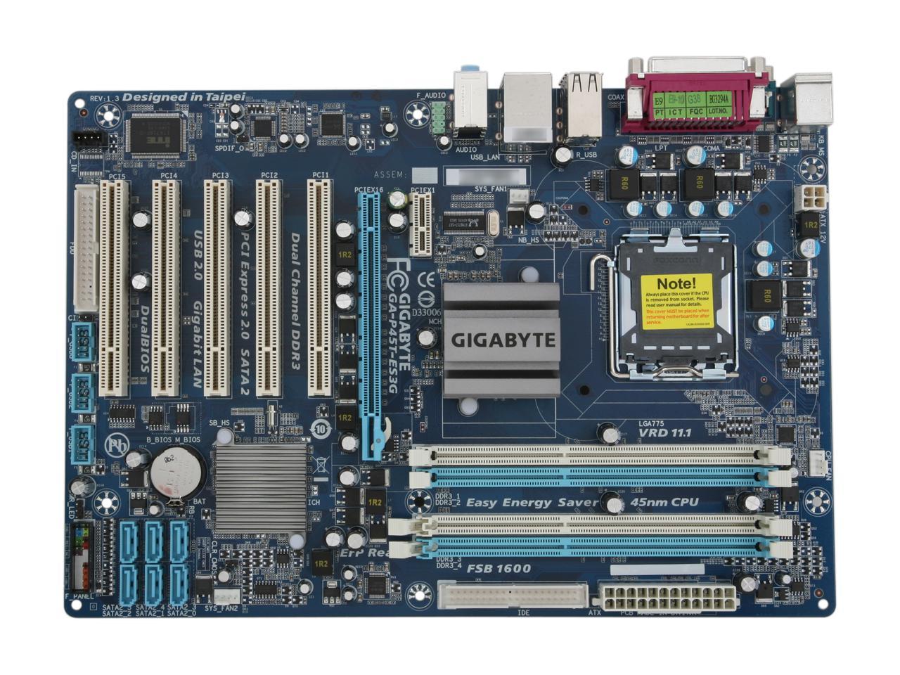 Gigabyte ga p45t es3g обзор