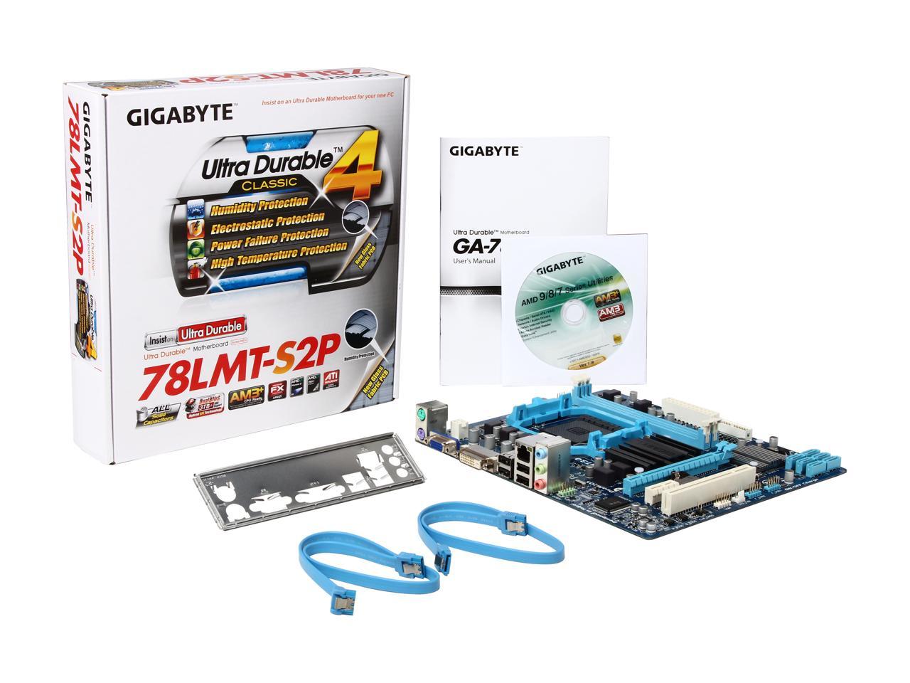 GIGABYTE GA-78LMT-S2P(rev 5.1) AM3+ Micro ATX AMD Motherboard 